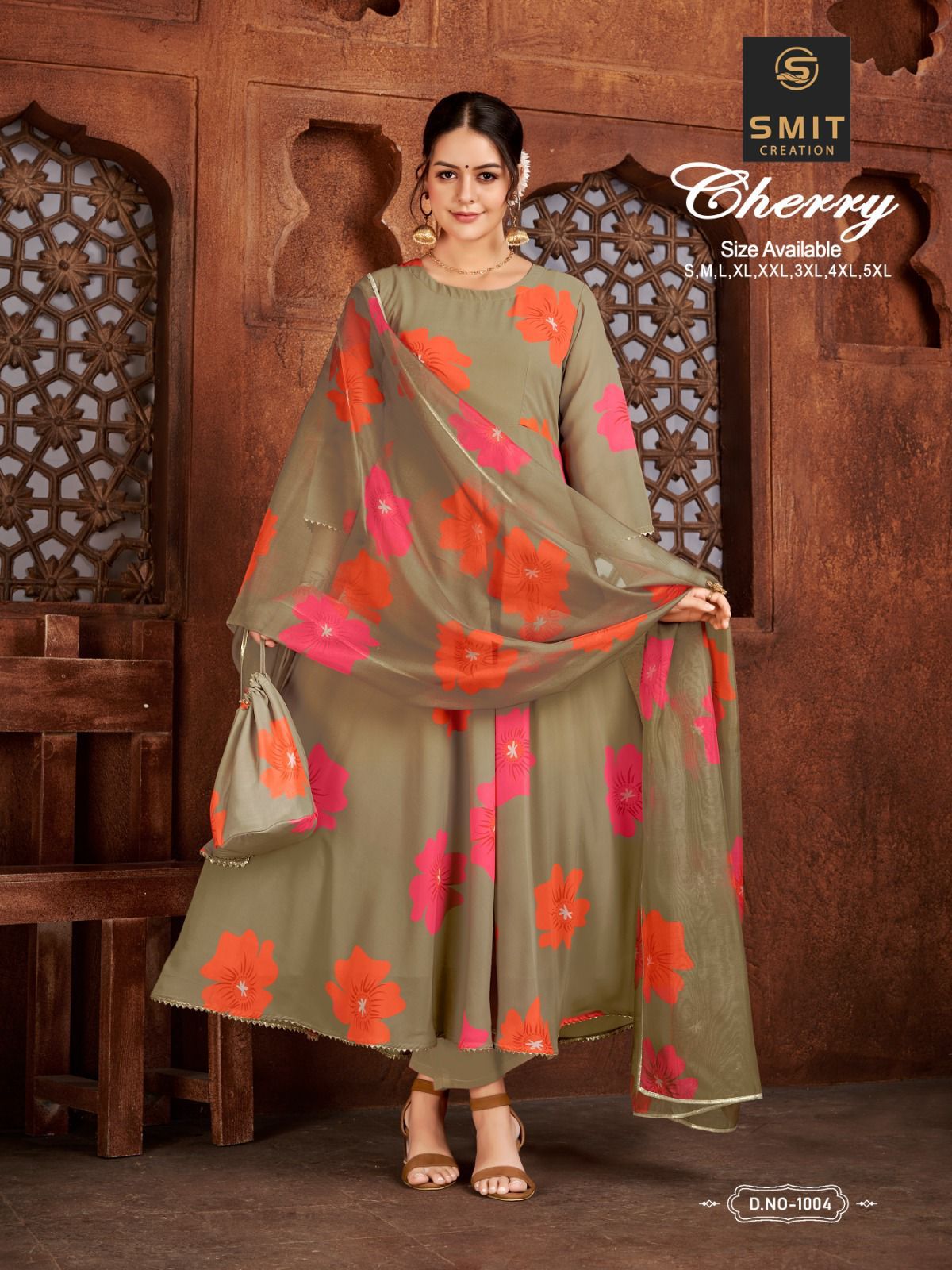 Smit Cherry 1001-1006 Wholesale Printed Kurtis With Dupatta